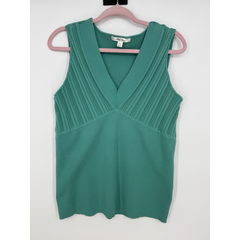 Old Navy Womens Teal Green Sweater Tank 2XL